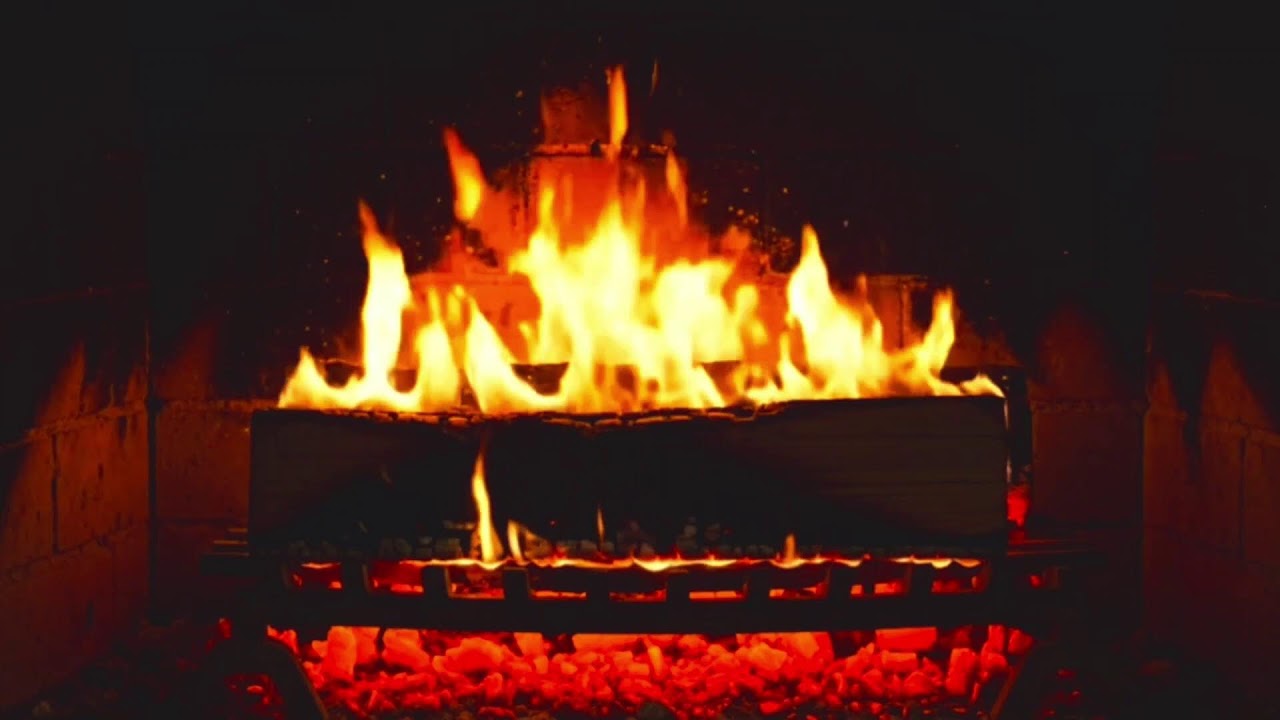 🔥Night Fireplace Ambience 🌙 Warm Fire Sounds for Calm & Relaxation