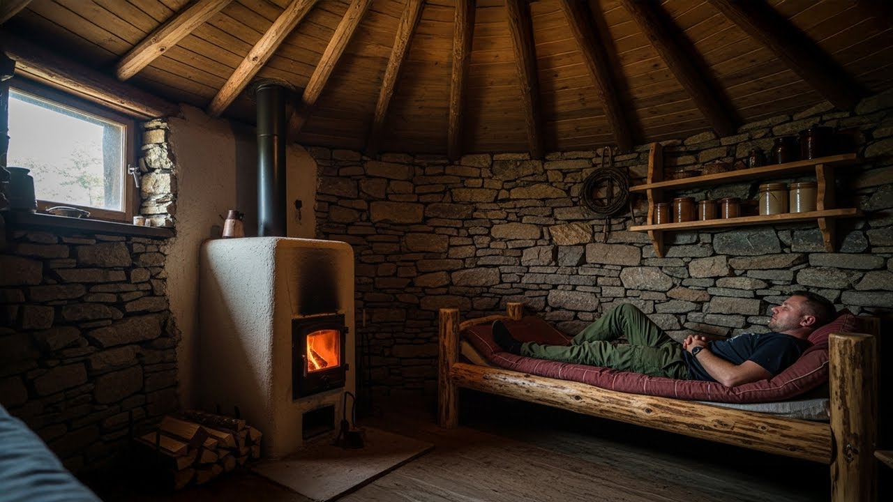 I Built a Secret Underground Cabin in an Abandoned Area to Survive Warmly for 10 Days