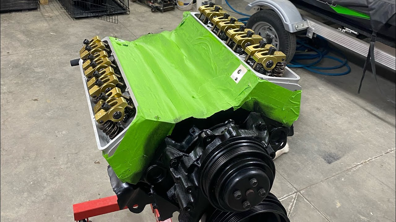 Installing AFR heads and roller rockers on my rebuilt sbc 350