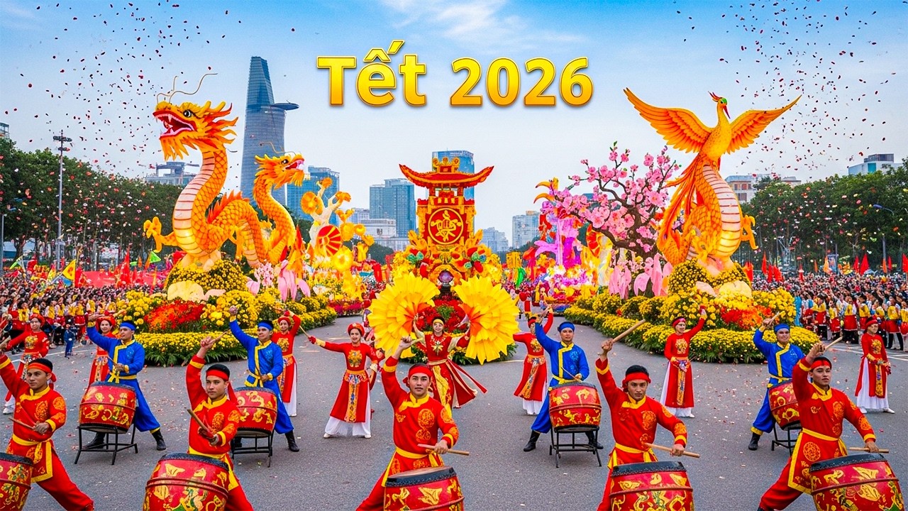 🔴 TRỰC TIẾP: Lễ Hội Diễu Hành Tết Nguyên Đán Việt Nam 2026 tại Thành phố Hồ Chí Minh (4K)