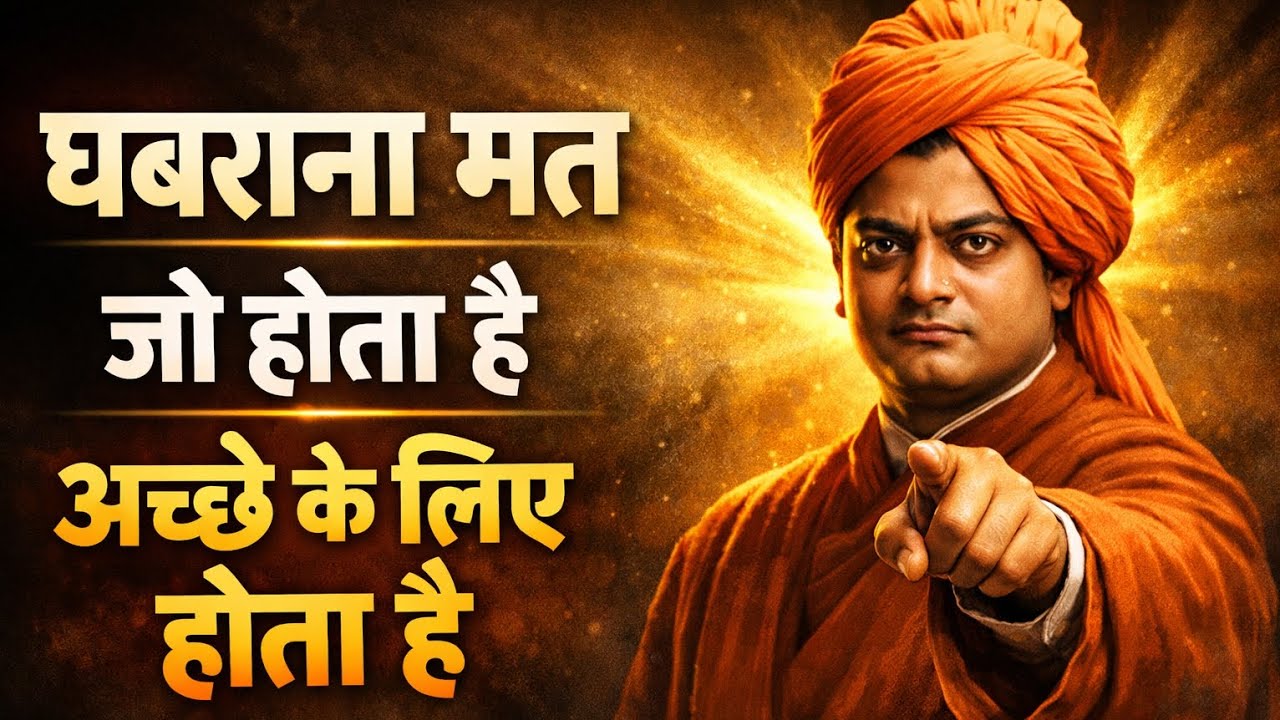 घबराना मत! जो होता है वही तुम्हें मजबूत बनाता है | Vivekananda Motivation