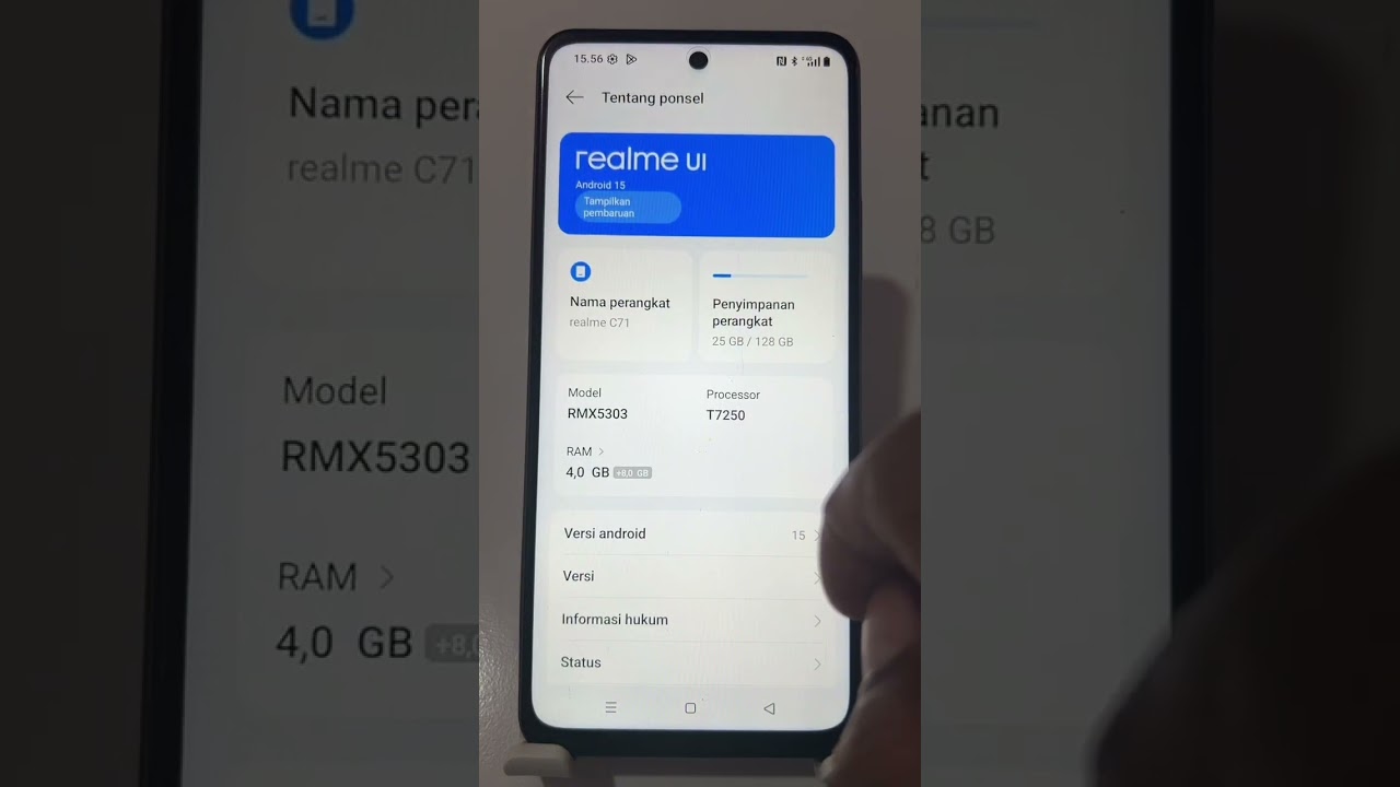 Realme c71 check ram addition #check #tutorial #ramc71 #beraparamrealmec71