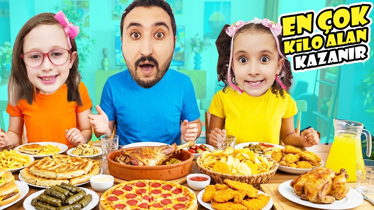 EN ÇOK KİLO ALAN KAZANIR !! BAHAR BANU ALYA GÖKHAN ( ÖDÜLLÜ )
