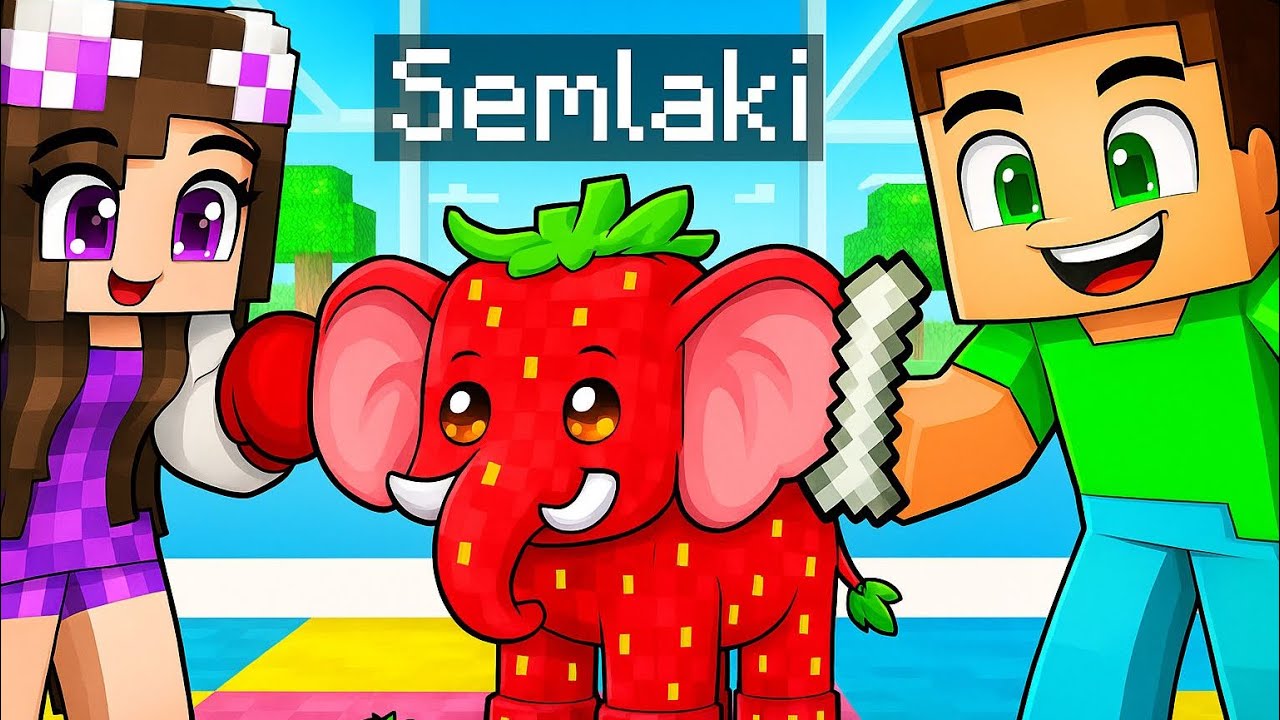 Wer will BABY STRAWBERRY ELEPHANT in Minecraft adoptieren!