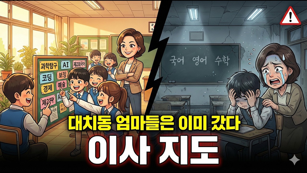대치동 엄마들 사이에서 퍼지고 있는 '고교학점제 이사 지도'
