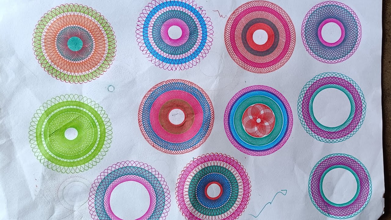 Spirograph drawing art tutorials 😍. #shorts #satisfying #ytshorts #2024 #live #usa