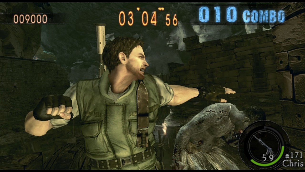 RE 5 Mercenaries Chris S.T.A.R.S Ancient Ruins SS Medal