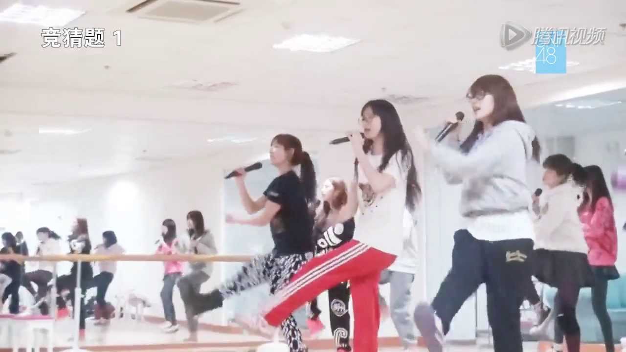 SNH48 rehearsing for Hongbai Gehui (Kouhaku) Concert D-2