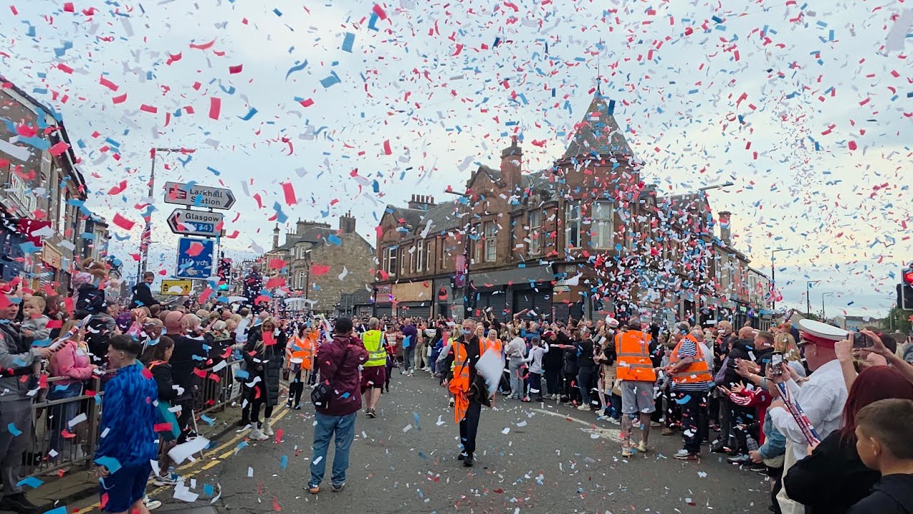 Larkhall Purple Heroes band parade 2025