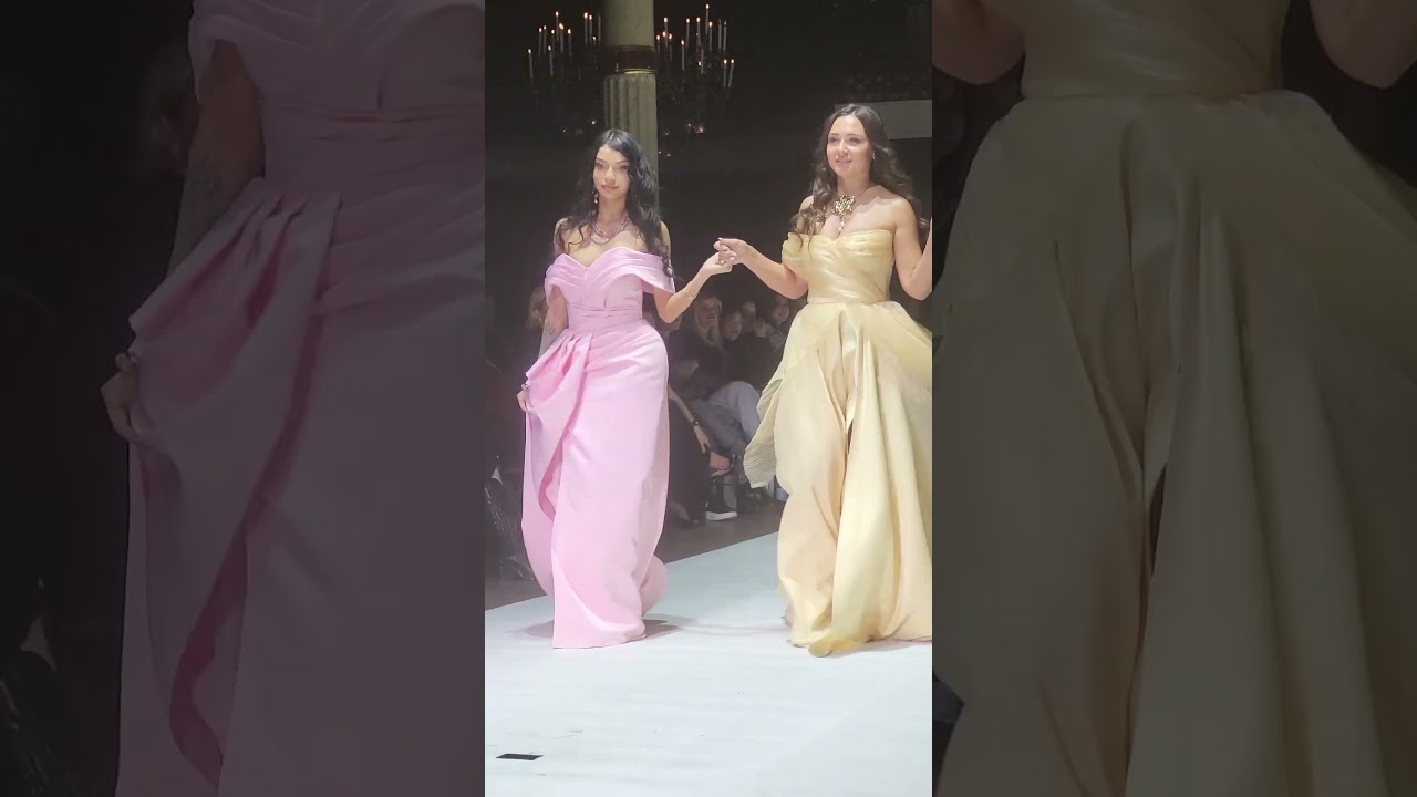 ✂️ Des lignes pr&eacute;cises et une esth&eacute;tique futuriste, #Stopycheva impressionne &agrave; la #PFW2025 !