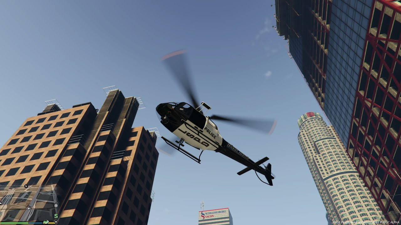 GTA 5 - Helicoper Patrol - LSPDFR 0.2 Police Mod #4