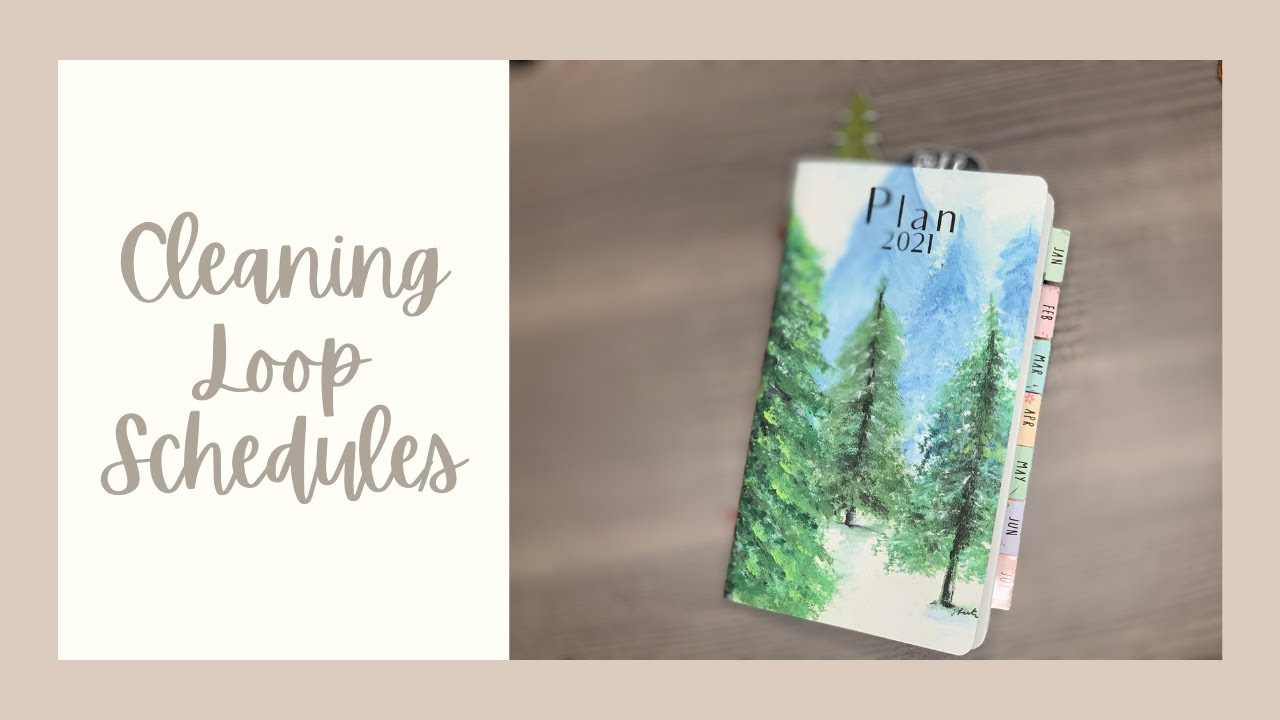 Cleaning Loop Schedules / Planner Perfect / Travelers Notebook / Planning / Decluttering / Laundry