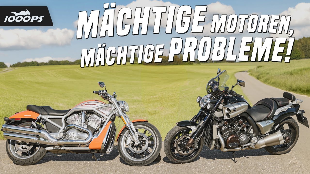 Seltene Powercruiser... die zurecht Exoten sind! Harley Davidson VRod Street Rod vs Yamaha VMax 1700