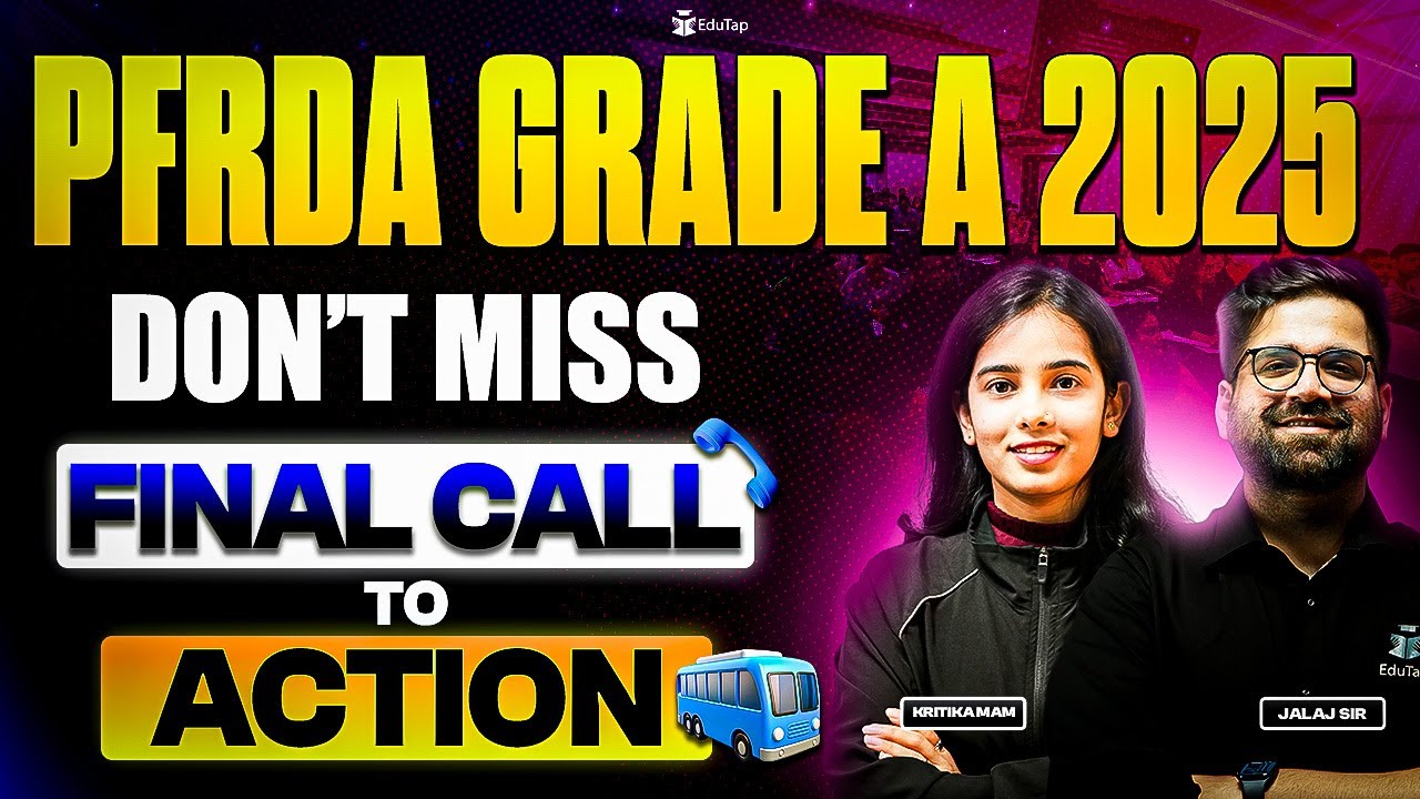PFRDA Grade A Preparation 2025 | PFRDA Assistant Manager/Officer Exam Coaching | PFRDA Crash Course