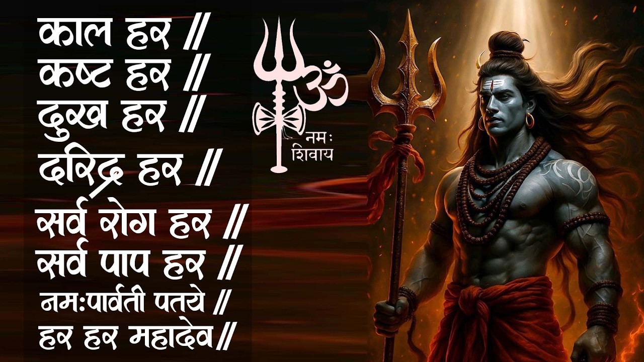 काल हर कष्ट हर दुख हर दरिद्र हर हर हर महादेव || Kal Hara Kasta Hara Dukh Hara Daridra Hara - Mantra
