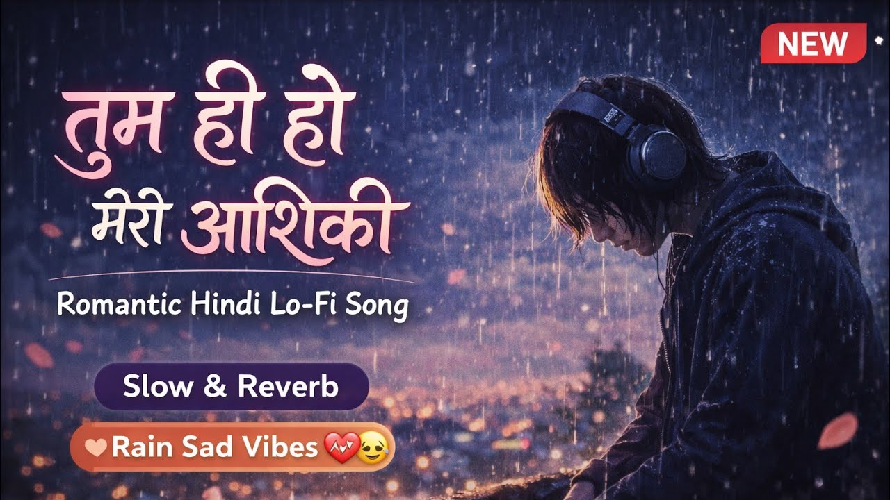 Tum Hi Ho Meri Aashiqui 💖 | Romantic Hindi Lo-Fi Song | Slow & Reverb | Relaxing Love Vibes.