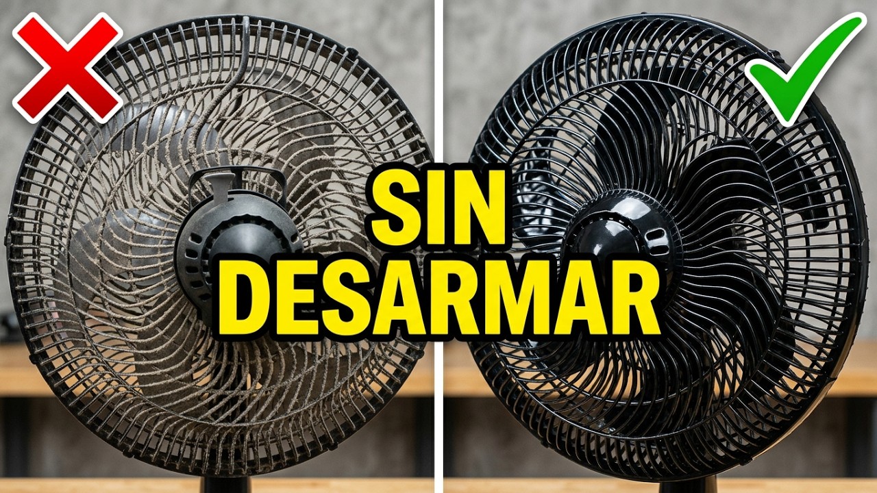 Limpia tu ventilador sin desarmarlo &iexcl;f&aacute;cil y r&aacute;pido!  #ventilador #abanico #limpieza