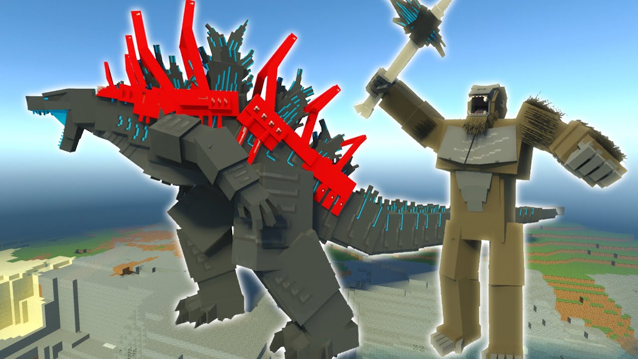 Godzilla vs Kong Addon MCPE in Minecraft Bedrock | WedCraft