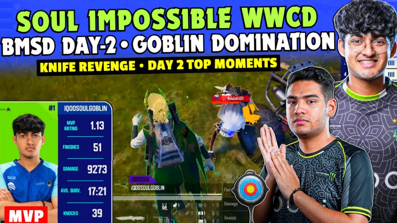 iQOOSouL BMSD SF Day 2 ✅ SOUL Impossible WWCD 😳 Goblin Legit Domination 🔥 Goblin Knife 🔪 Team SouL 🚀
