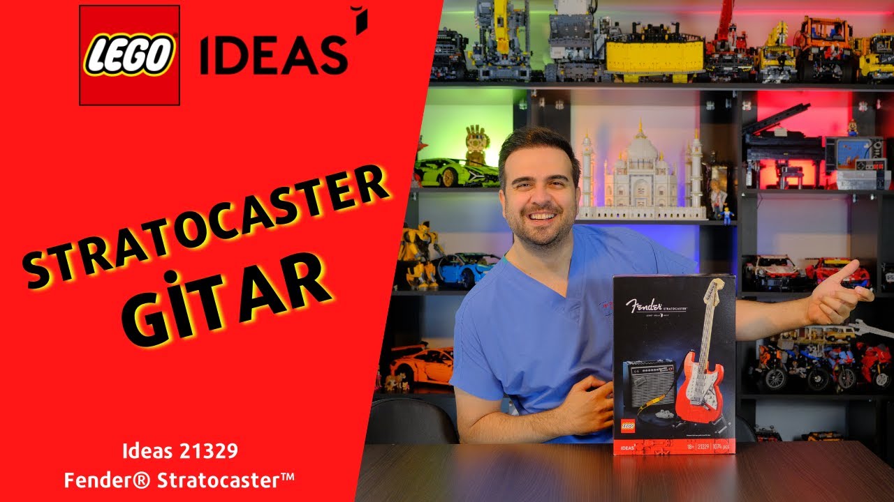 LEGO Ideas 21329 Fender® Stratocaster Gitar kutu Açılışı Yapımı Ve İncelemesi