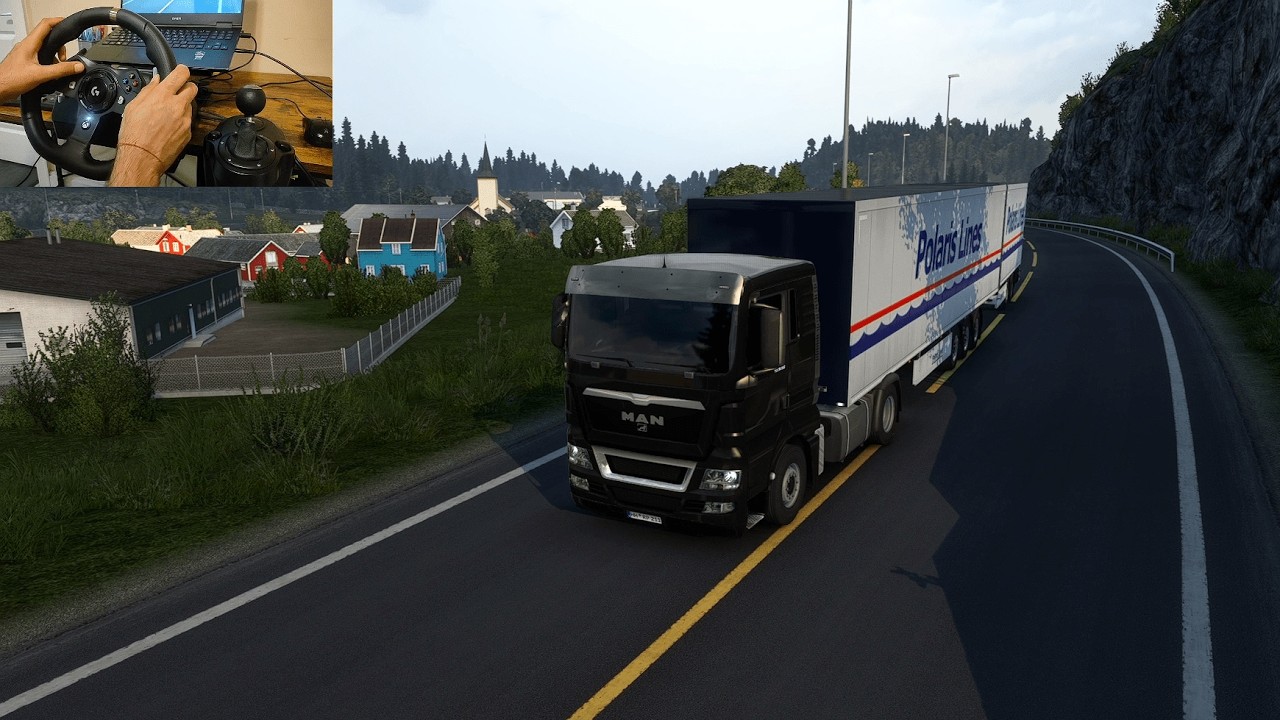 Euro Truck Simulator 2 : Hauling Canned Fish through Norway Tunnels | Logitech G920