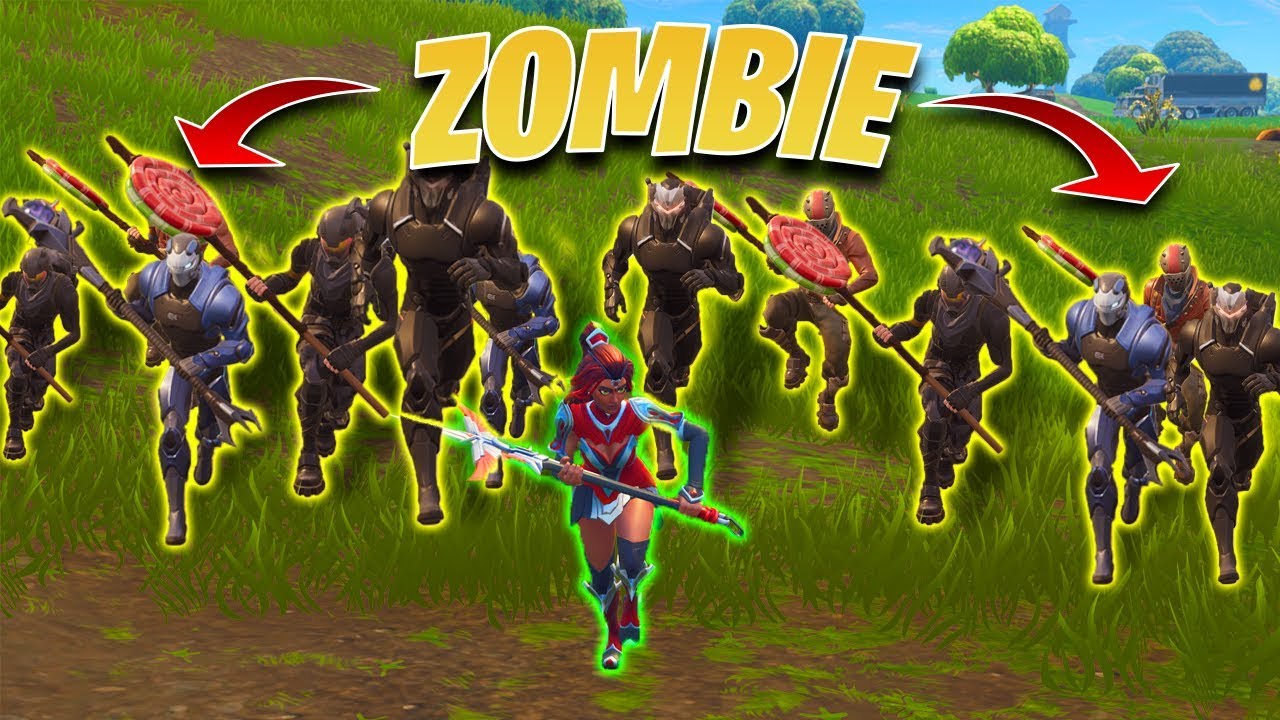 JESTEM SAM VS 60 WIDZ&Oacute;W W FORTNITE! *WIDZOWIE ZOMBIE*