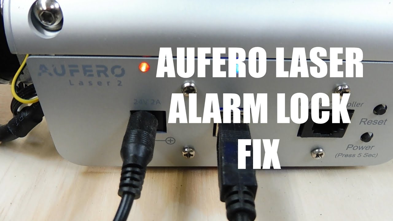 Aufero Laser Alarm Lock on Startup Fix