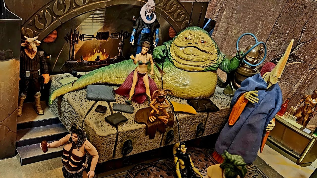 Star Wars Toys!!!! Jabba's Palace and Jabba's Sail Barge