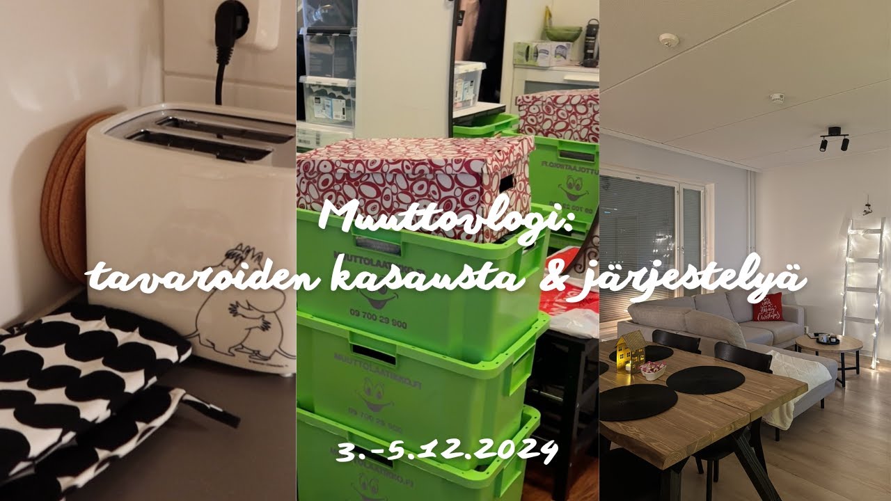 MUUTTOVLOGI:  eka oma koti suomessa 🤍