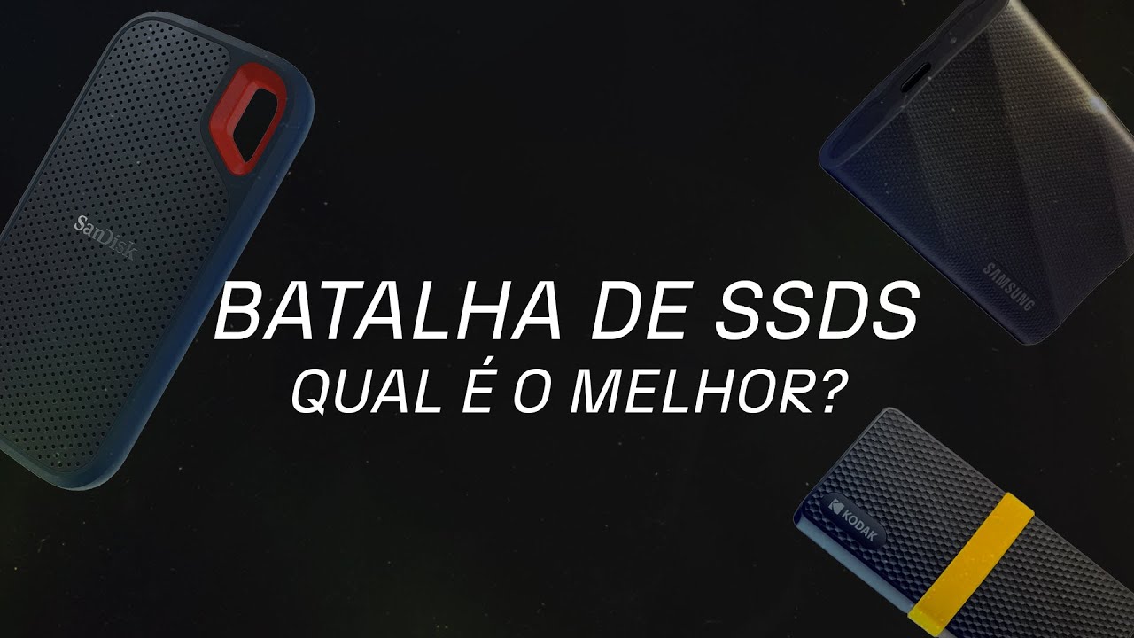Batalha de SSDs - Samsung T9 vs Kingston XS 2000 vs San Disk Extreme Pro vs Kodak X200