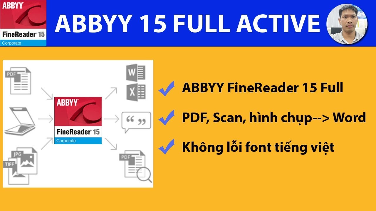 HƯỚNG DẪN C&Agrave;I ĐẶT & SỬ DỤNG ABBYY FINEREADER 15 -CHUYỂN PDF, SCAN,H&Igrave;NH ẢNH SANG WORD-MỚI&ĐẦY ĐỦ NHẤT