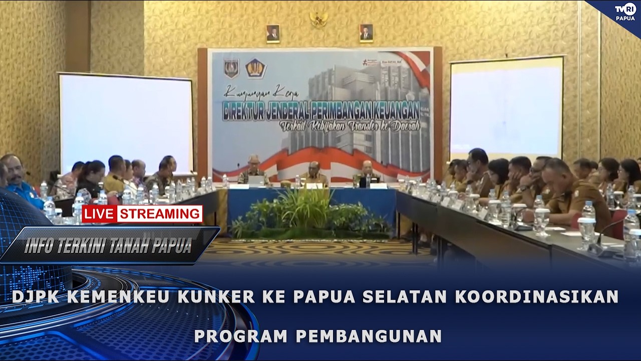 INFO TERKINI - DJPK KEMENKEU KUNKER KE PAPUA SELATAN KOORDINASIKAN PROGRAM PEMBANGUNAN