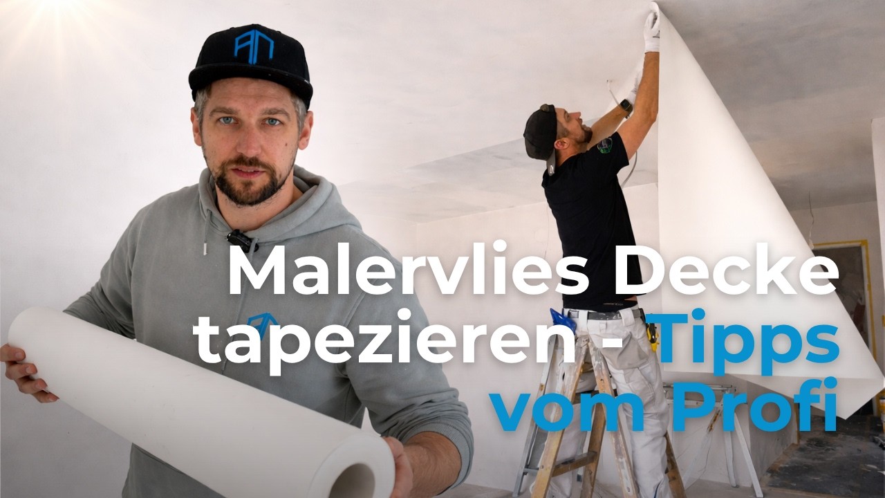 Malervlies Decke tapezieren - Tipps vom Profi