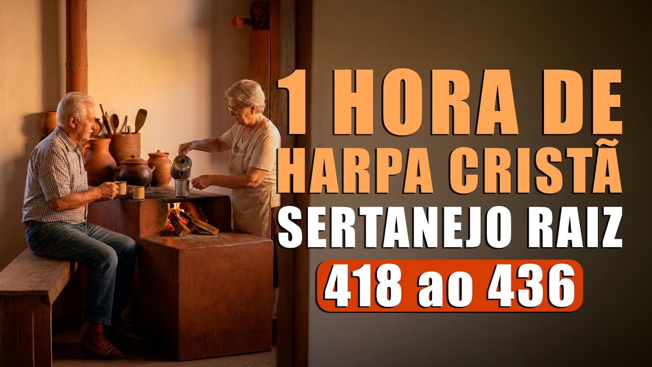 1 hora de Hinos da Harpa - Harpa Cristã Sertanejo Raiz - Hinos 418 ao 436 - Louvor Pentecostal