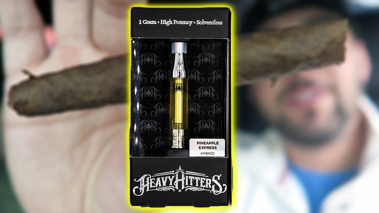 Pineapple Express HEAVY HITTER Wax Cartridge Review & Smoking A HUGE Fruit Salad Russian Backwood!!