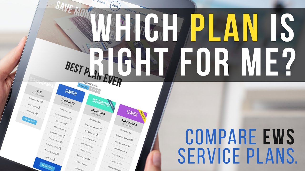Which EWS Plan is best for me?