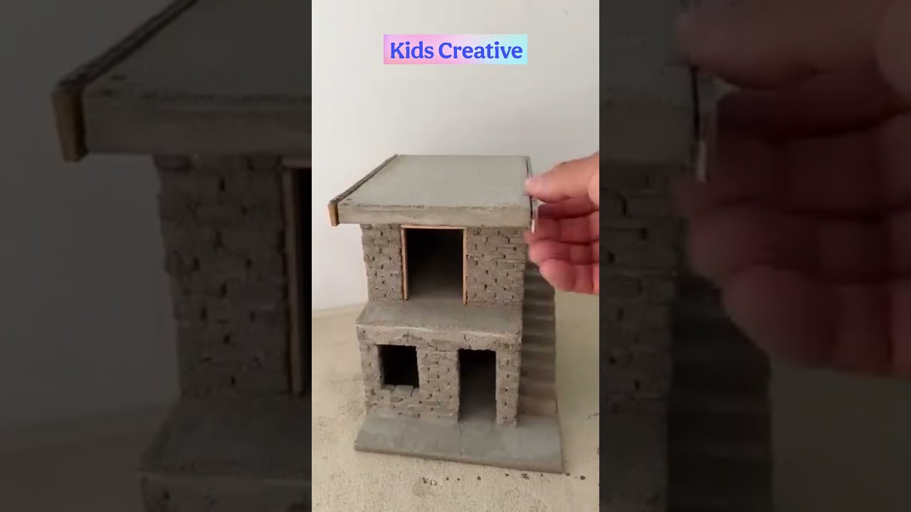 DIY Pink Miniature House with Real Materials | Tiny House Building for Kids