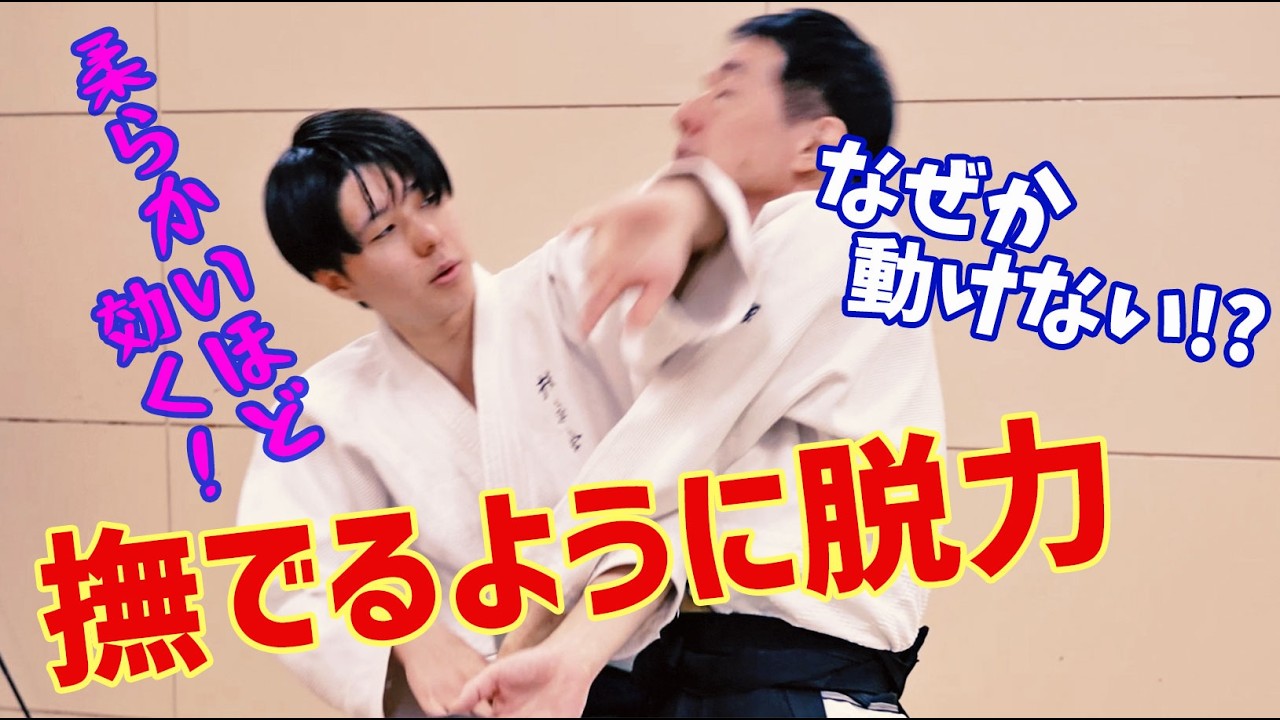 【搦め技法】なぜか動けない！柔らかいほど効く極意　扶桑会569 撫でるように脱力 大東流合氣柔術