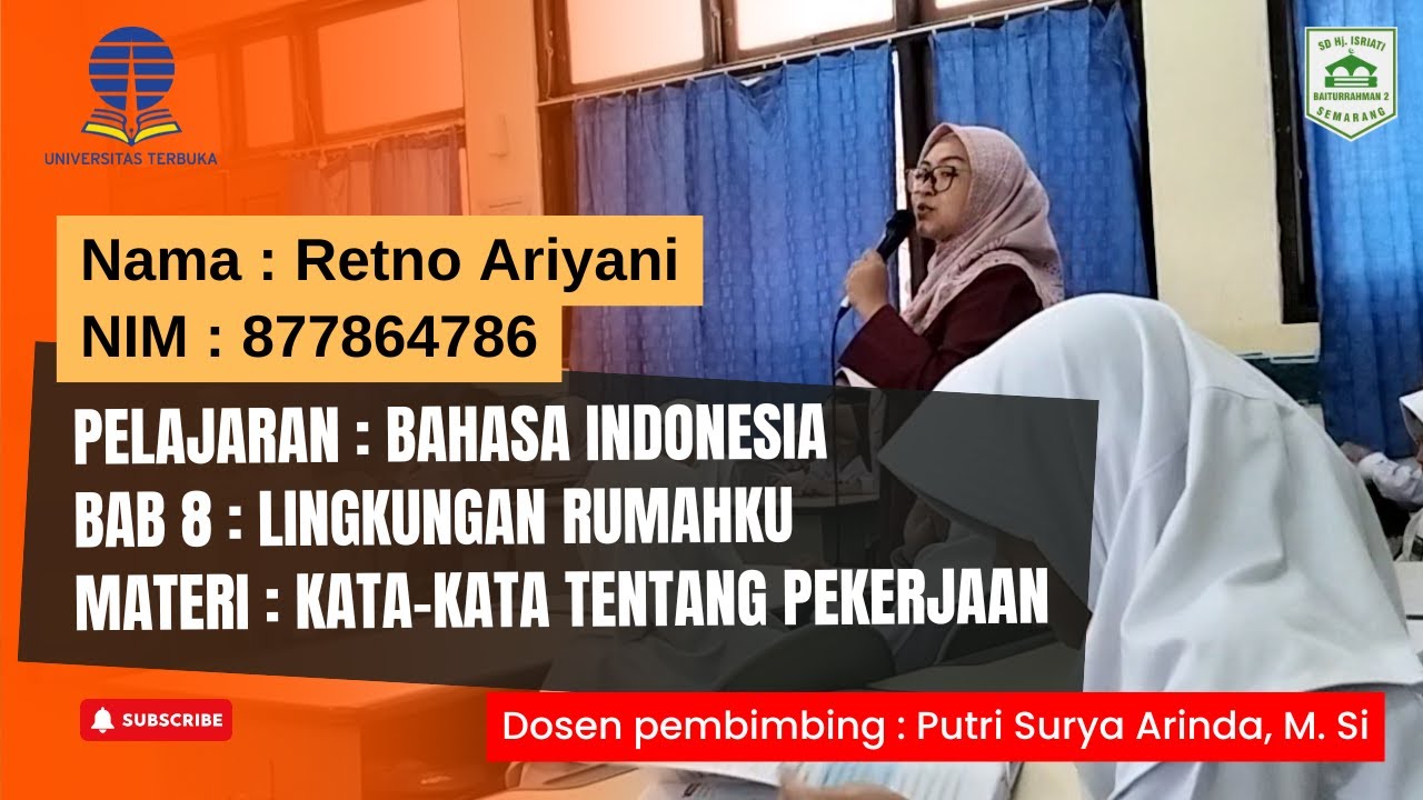 Video Pembelajaran Bahasa Indonesia | Retno Ariyani (877864786)