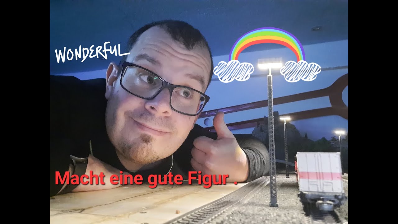 07. Bahnbau: Aufstellung der Fernost Modelllampen