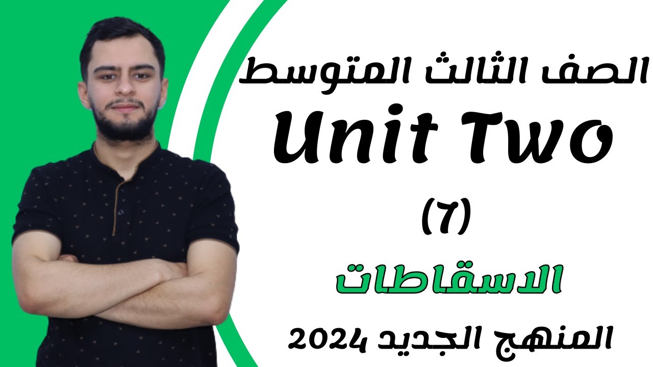 انكليزي الثالث متوسط ​​اليونت الثاني _الاسقاطات _2024