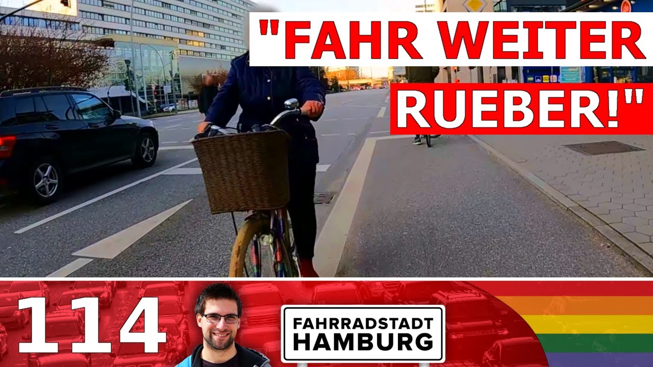 Radfahren in Hamburg (Teil 114) | Fahrrad Dashcam Hamburg