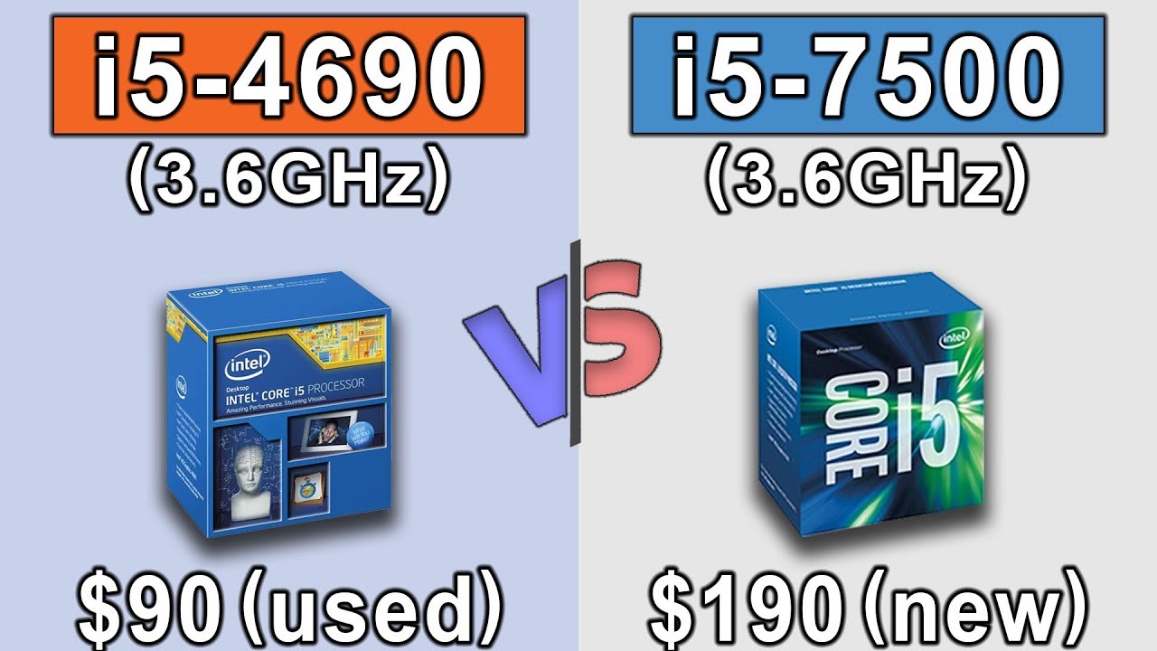i5 4690 (non K) vs i5 7500 | GTX 980 | New Games Benchmarks