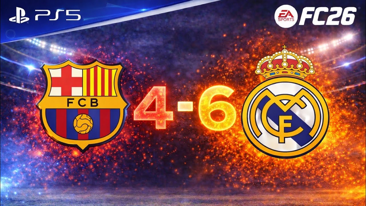 Barcelona 4-6 Real Madrid – Last Minute Comeback! | FIFA 26