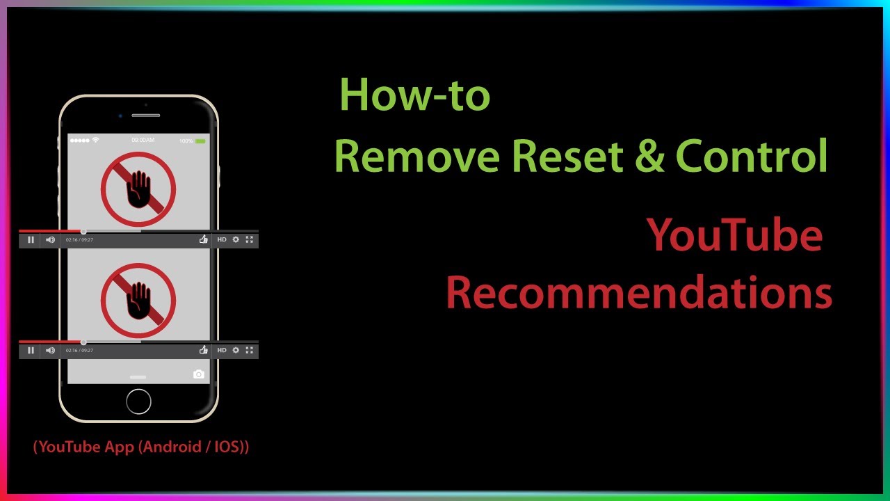 How-to Remove Reset & CONTROL YouTube Recommendations on YouTube App