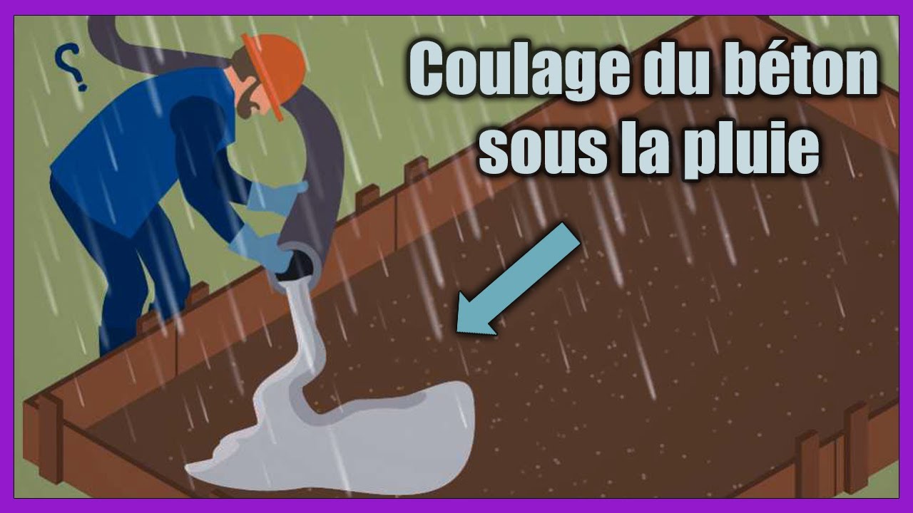 Coulage du béton sous la pluie : Astuces et Solutions