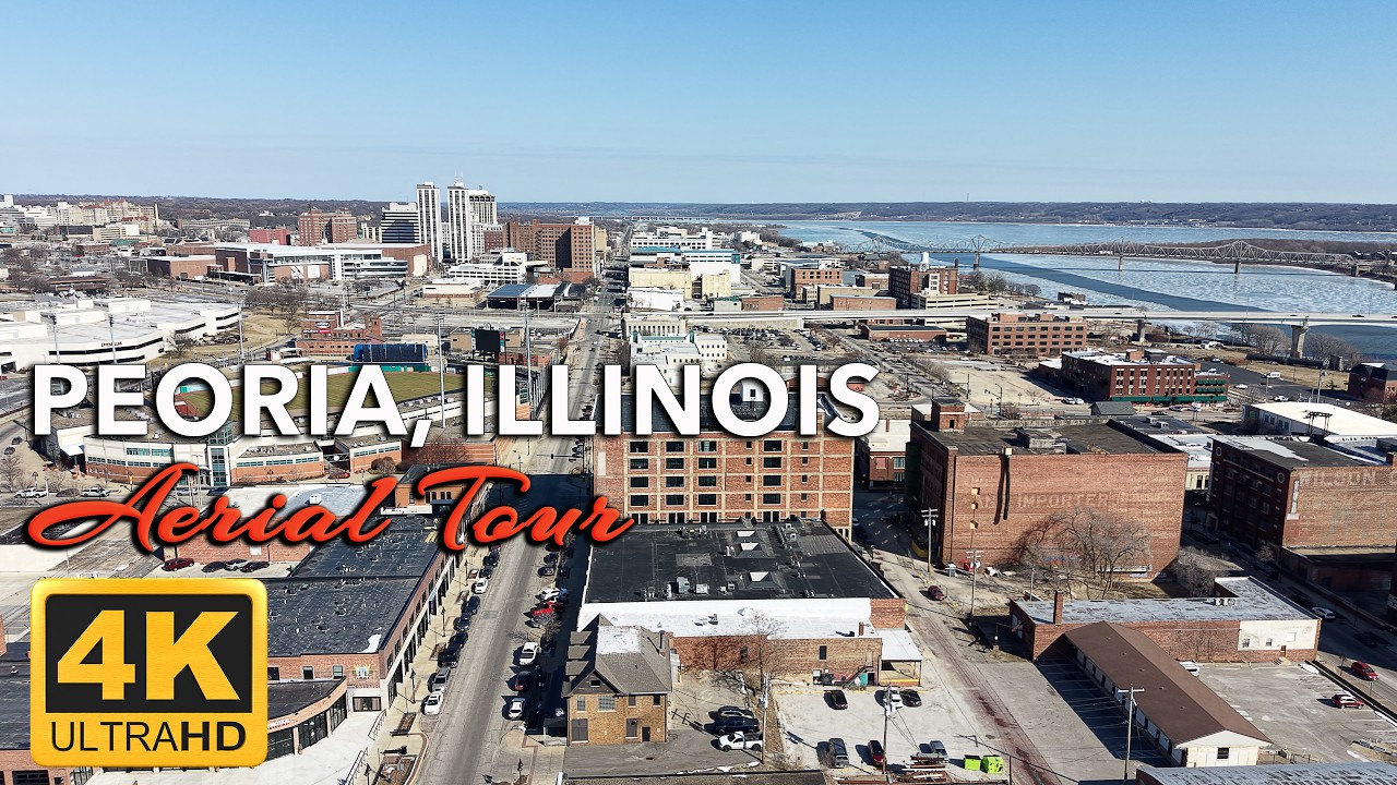 Peoria, Illinois from Above | A City Holding Its Shape Without Momentum