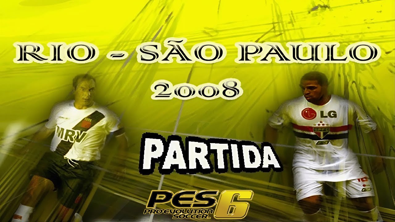 PES 2008 PS2 – Patch Rio x São Paulo Clássico! Futebol Retrô Inesquecível!