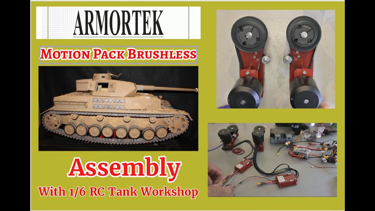 Armortek Brushless Motion Pack for one sixth scale Panzer IV. Assembly and bench testing