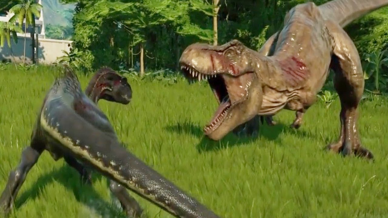 INDORAPTOR Vs TYRANNOSAURUS REX - Jurassic World Evolution
